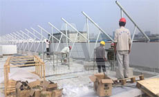 2014 9月 その他浙江省 特製陸屋根架台 75KW太陽エネルギー プロジェクト