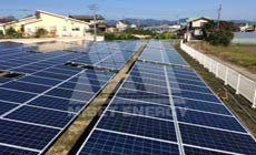 2015 11月 日本福島県 N型陸上架台 2MW太陽エネルギー プロジェクト