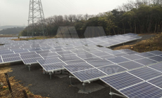 2015 12 日本 愛知県 傾斜地架台 510kw太陽エネルギー プロジェクト
