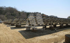 2014 3月 日本茨城県桜川市 N型陸上架台 2MW太陽エネルギー プロジェクト